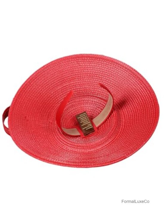 Vintage Fascinator Pillbox Hat Straw Fedora Wide Brim Ladies Derby Church main image 6
